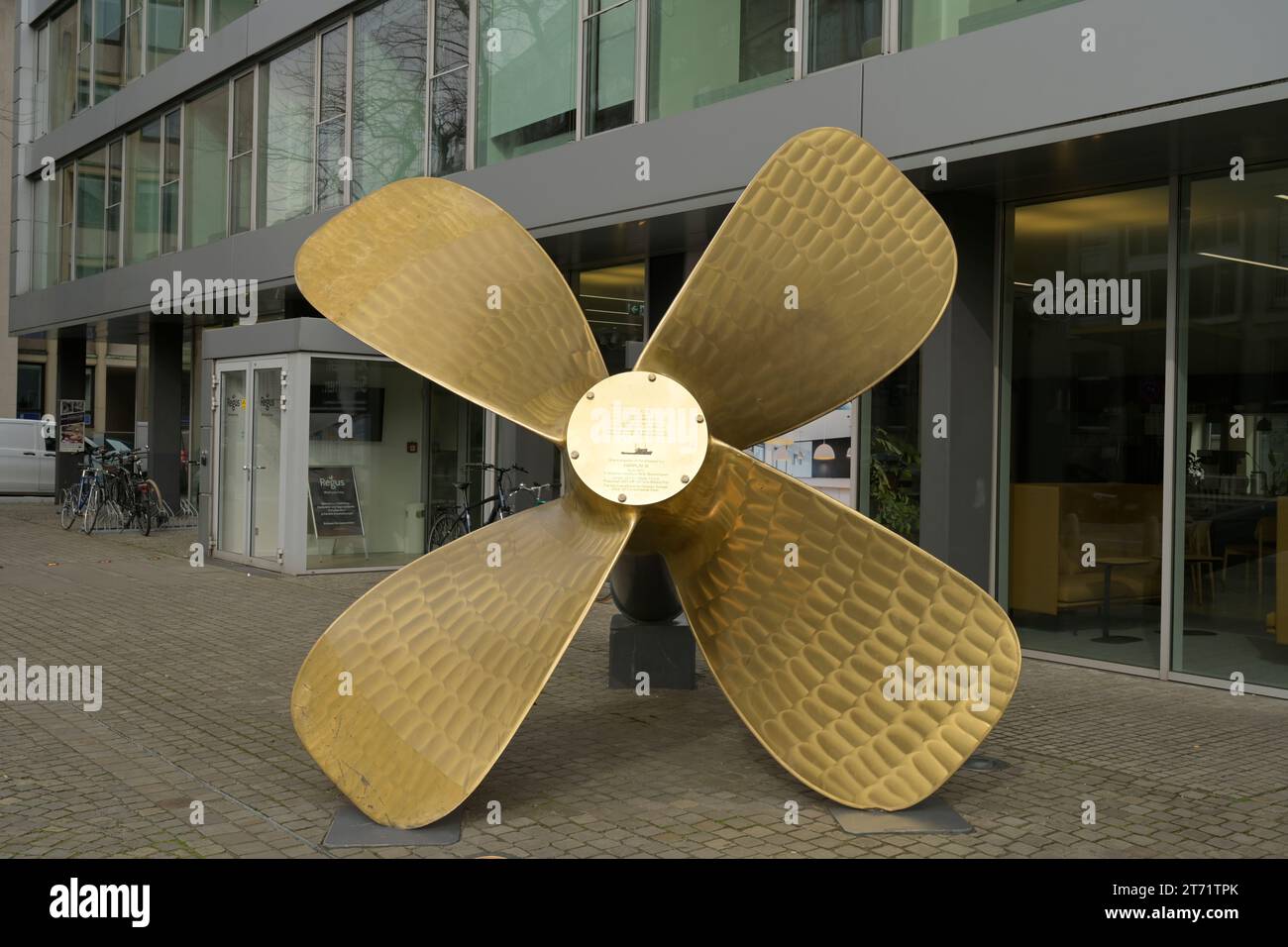 RC Boot Propeller Messing 3-Blatt - 35mm Durchmesser Mit M4 Wellenloch Für Modellschiffe