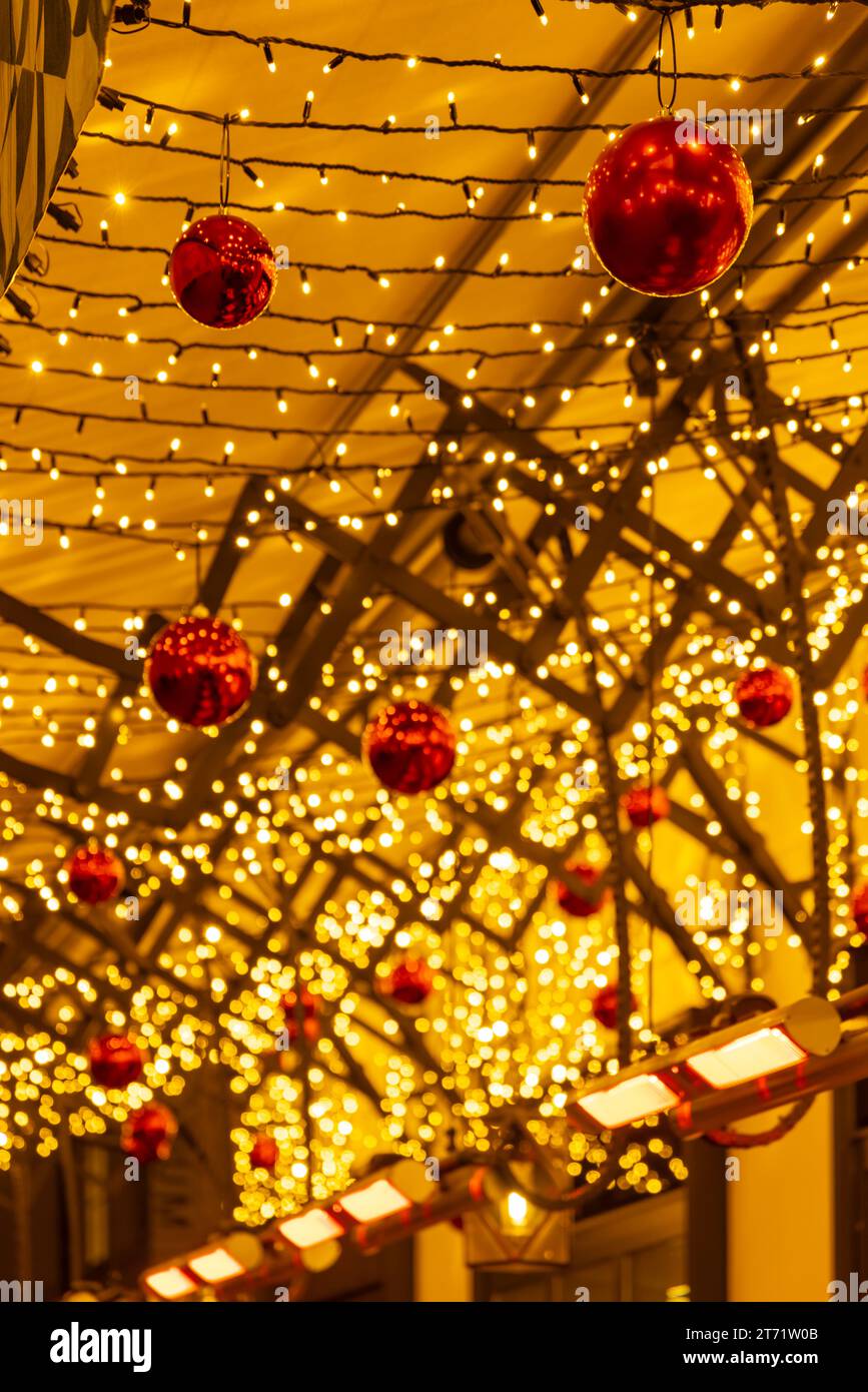 Christmas decorations in downtown, Vienna, Austria Stock Photo Alamy