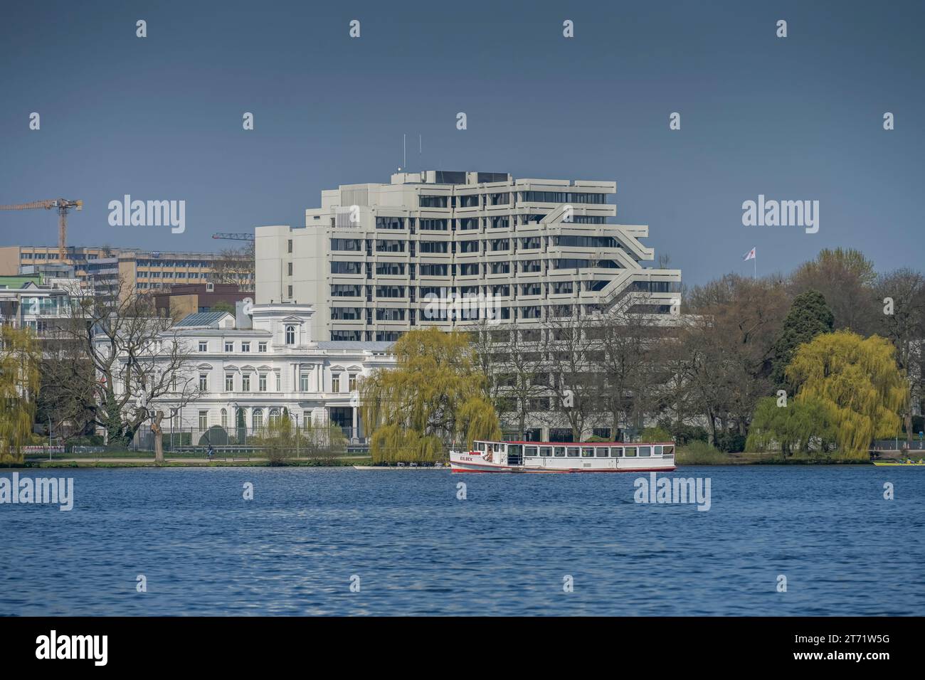 Generalkonsulat der Vereinigten Staaten, Wohnhaus, Alsterufer, Außenalster, Hamburg, Deutschland Stock Photo