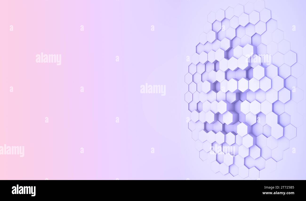 Abstract background with abstract gradient pattern with hexagons. Technology concept, graphic element for background. Stock Photo