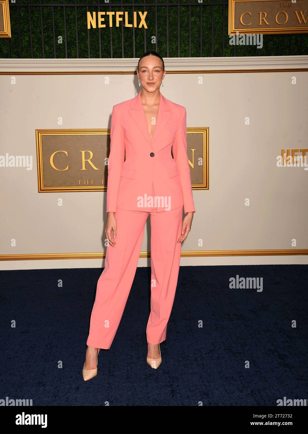 Los Angeles, California, USA. 12th Nov, 2023. Ava Michelle attends the premiere of Netflix's 'The Crown' Season 6 Part 1 at Regency Village Theatre on November 12, 2023 in Los Angeles, California. Credit: Jeffrey Mayer/Jtm Photos/Media Punch/Alamy Live News Stock Photo