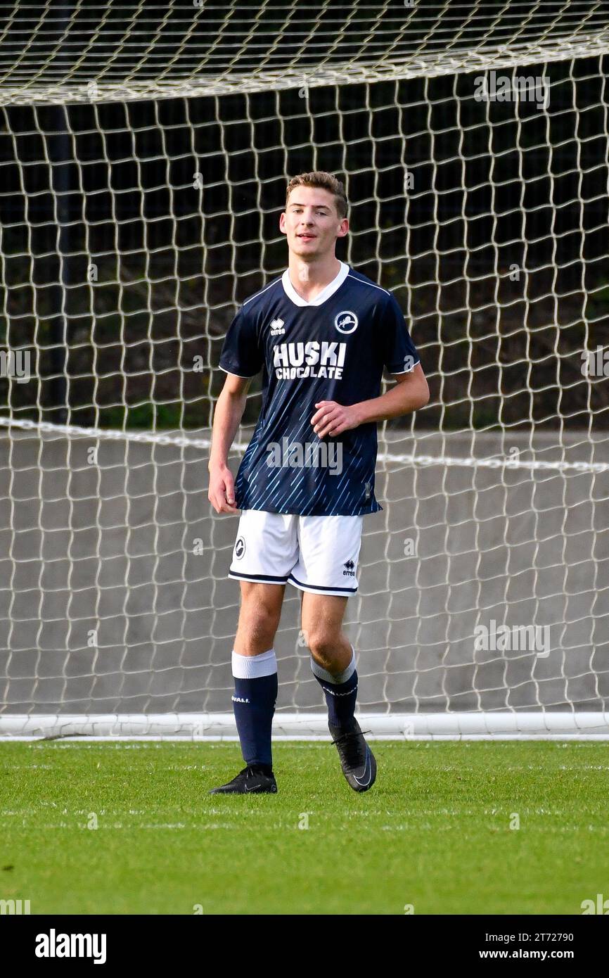 Swansea, Wales. 11 November 2023. Frankie Baker of Millwall smiles