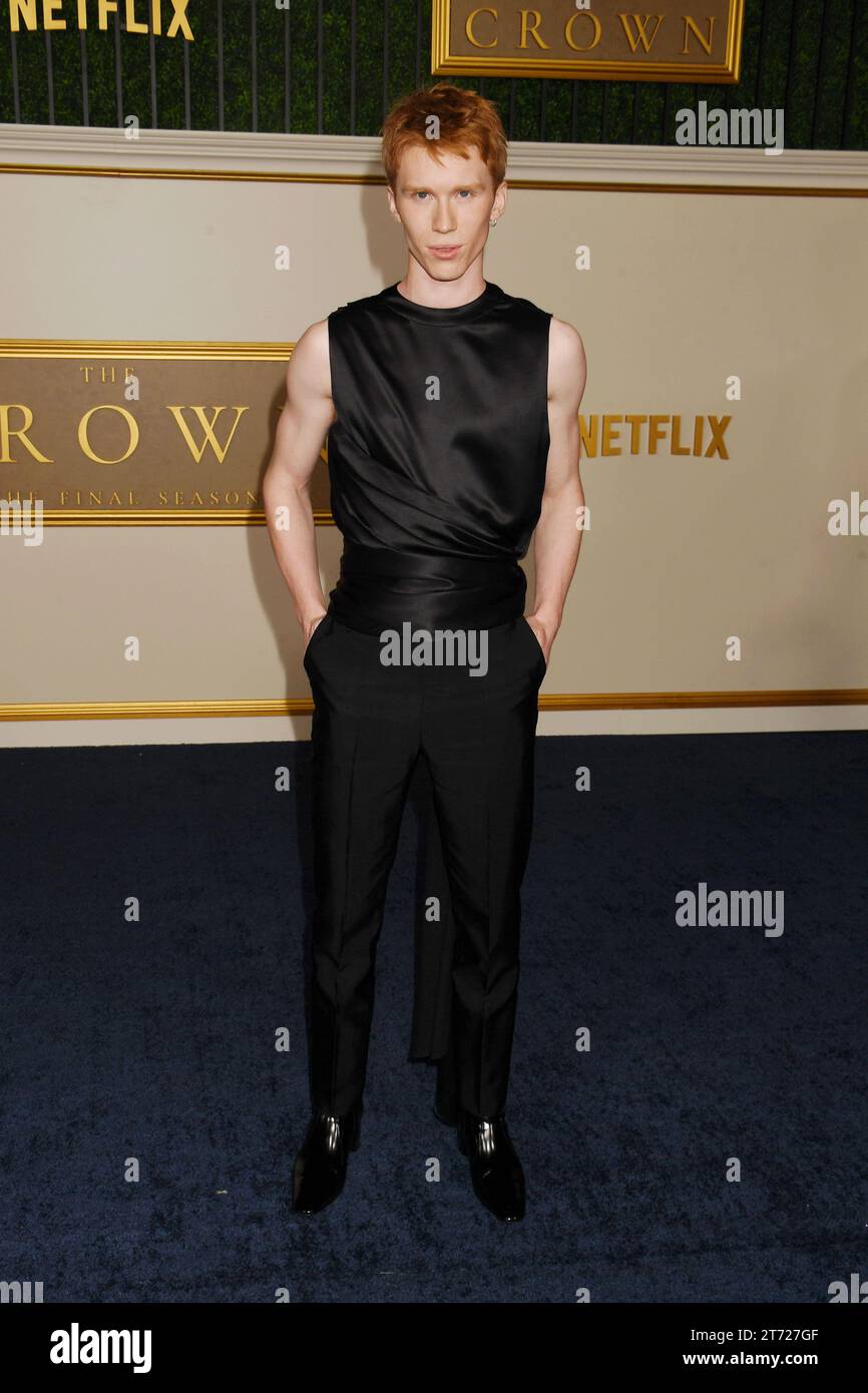 Los Angeles, California, USA. 12th Nov, 2023. Luther Ford attends the premiere of Netflix's 'The Crown' Season 6 Part 1 at Regency Village Theatre on November 12, 2023 in Los Angeles, California. Credit: Jeffrey Mayer/Jtm Photos/Media Punch/Alamy Live News Stock Photo