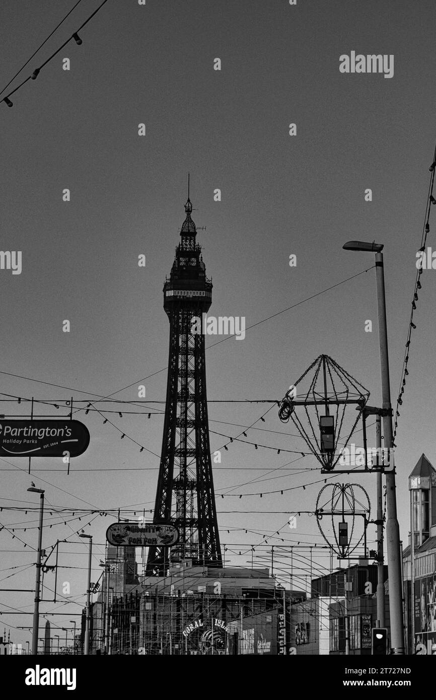 Blackpool silhouette Black and White Stock Photos & Images Alamy