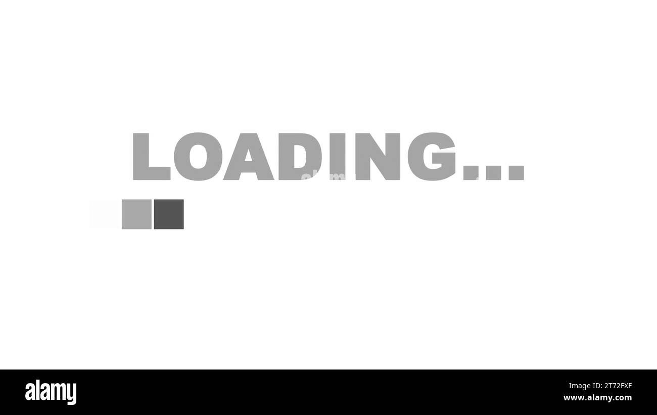 Abstract loading bar. Computer generated 3d render Stock Photo - Alamy