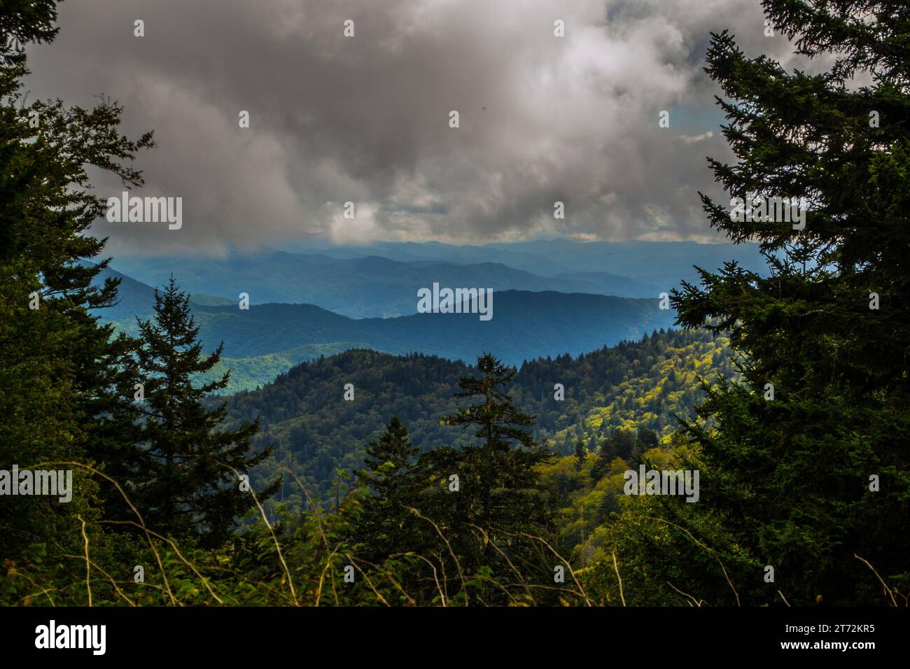 Rain clouds over southern mountains USA Stock Photo - Alamy