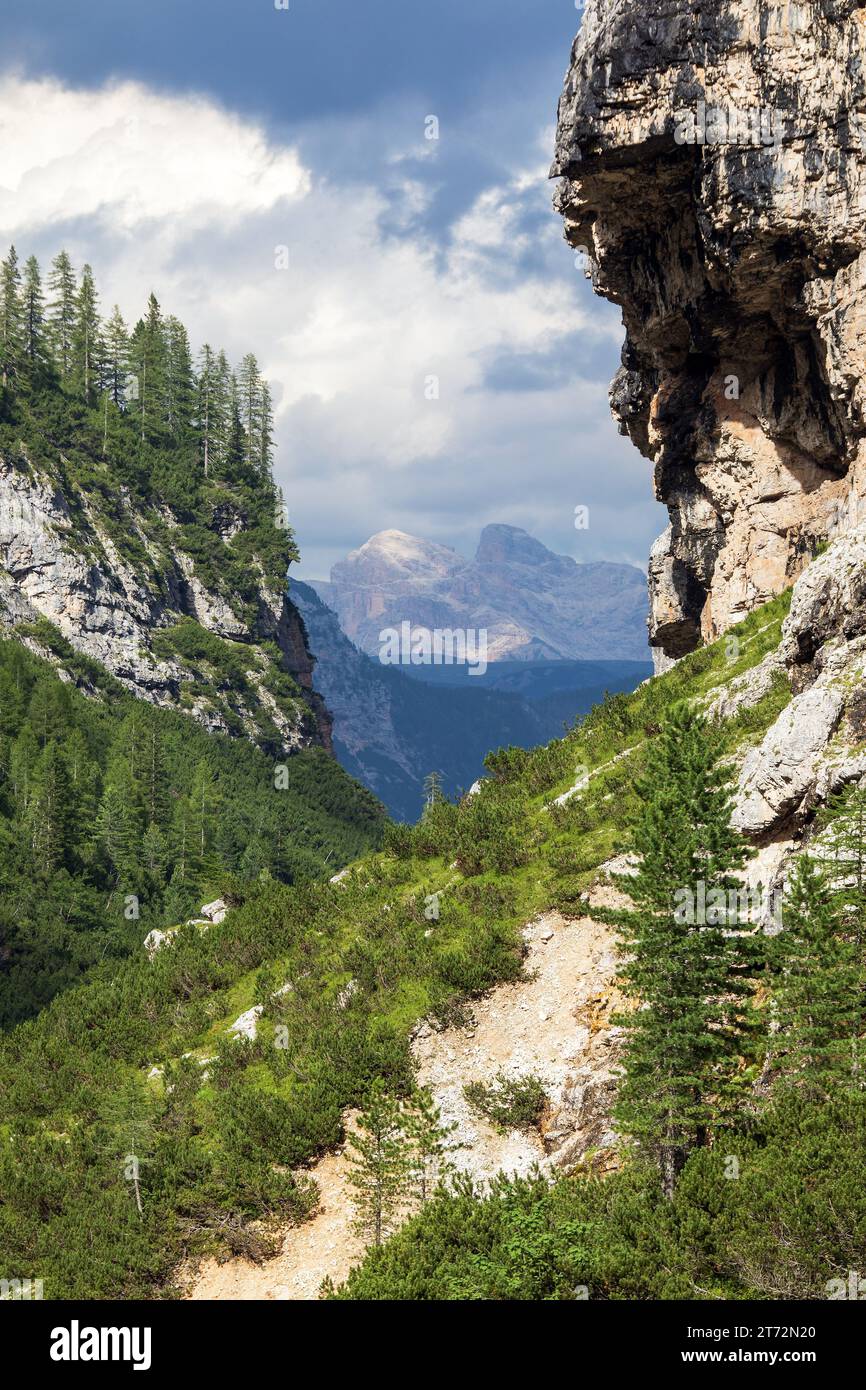 Mountain landscape of fanes national park hi-res stock photography and ...