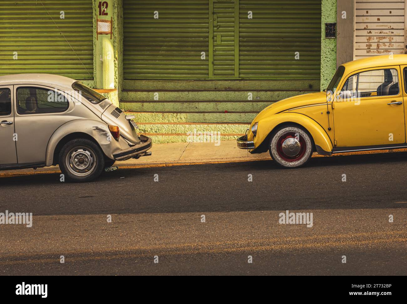 Volkswagen, VW Käfer, Mexico, Chiapas, street capture, 2023 Stock Photo
