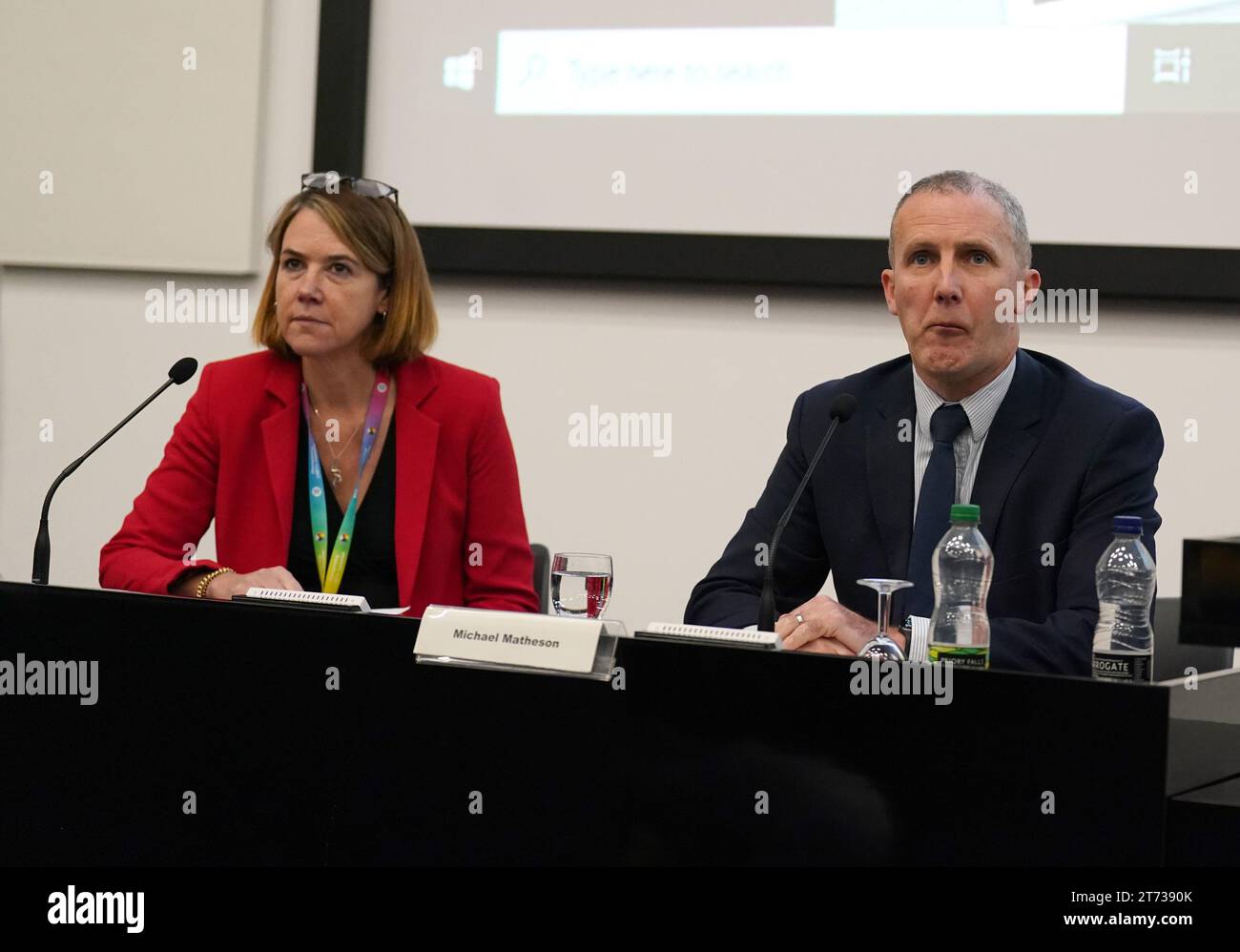 Scottish Health Secretary Michael Matheson Alongside Caroline Lamb scottish-health-secretary-michael-matheson-alongside-caroline-lamb