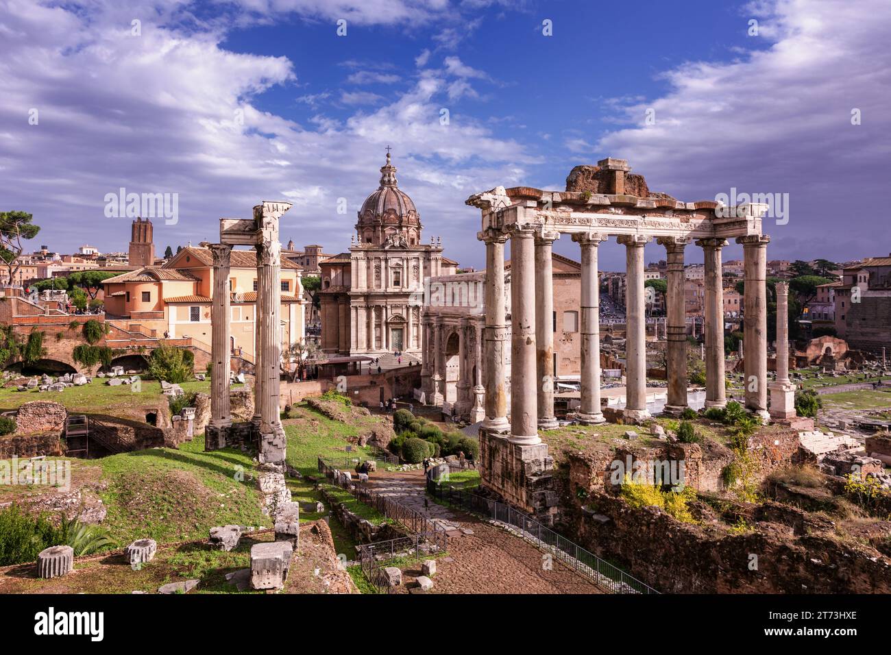 Forum Romanum, Rome, Lazio, Italy Stock Photo