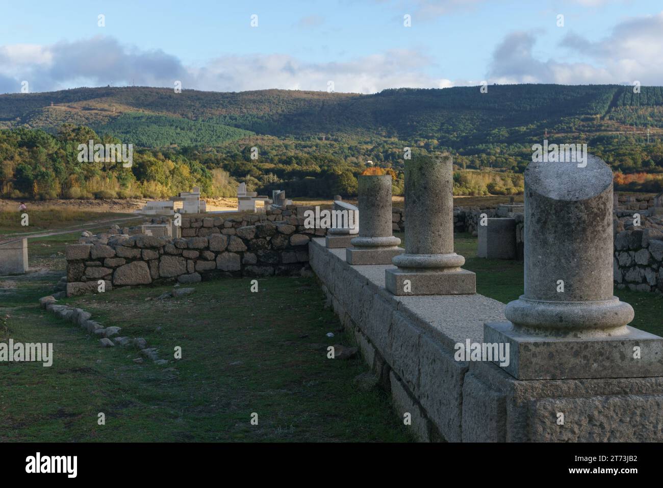 Aquis Querquennis old Roman camp at Bande, Ourense, Galicia, Spain Stock Photo