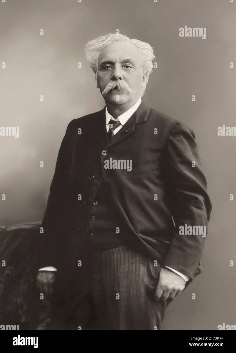 Gabriel Fauré, 1845 – 1924, French composer, digitally edited according to a photograph by Pierre Petit, 1905 Stock Photo