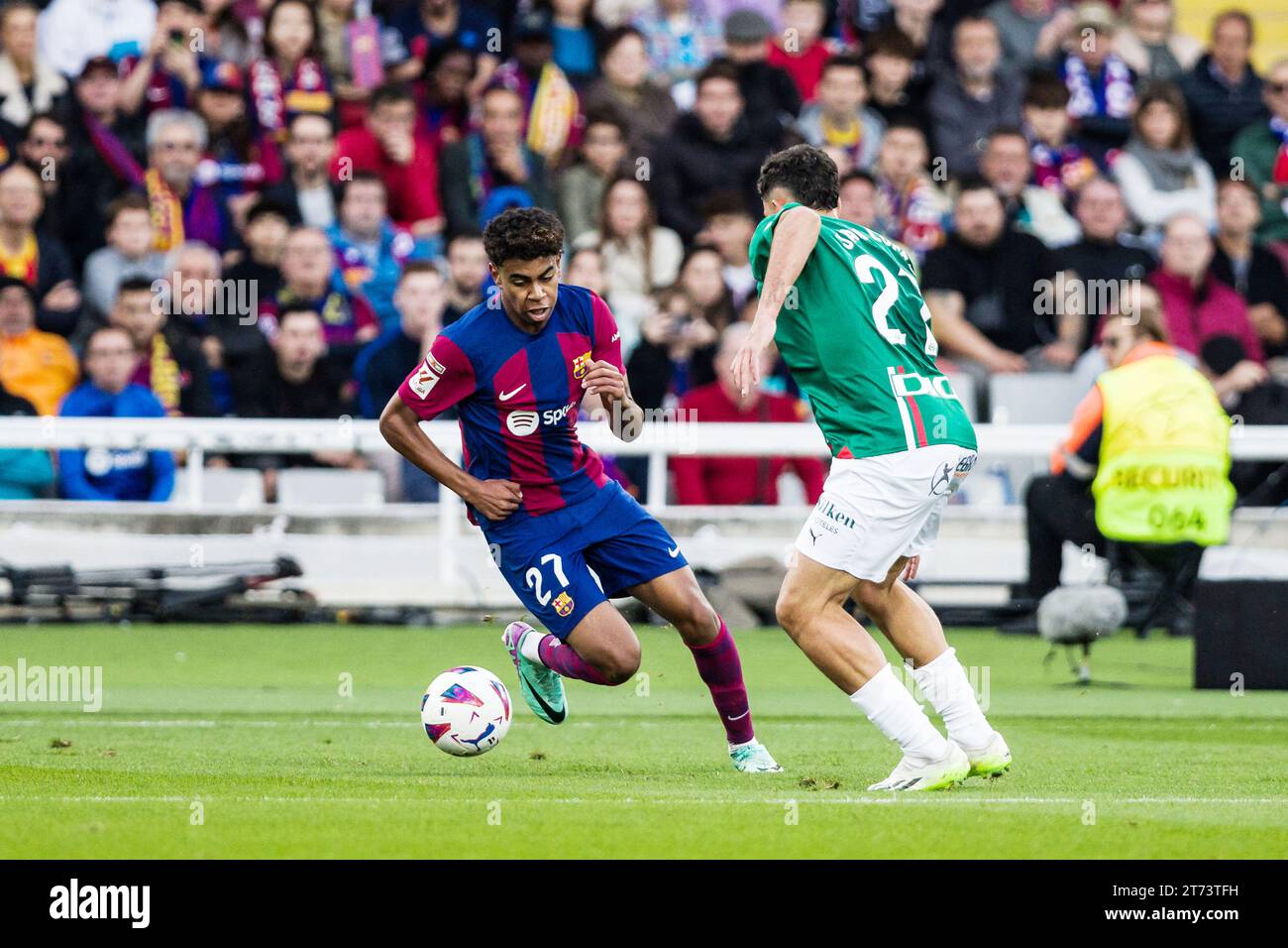 Lamine Yamal Of FC Barcelona During The Spanish Championship La Liga ...