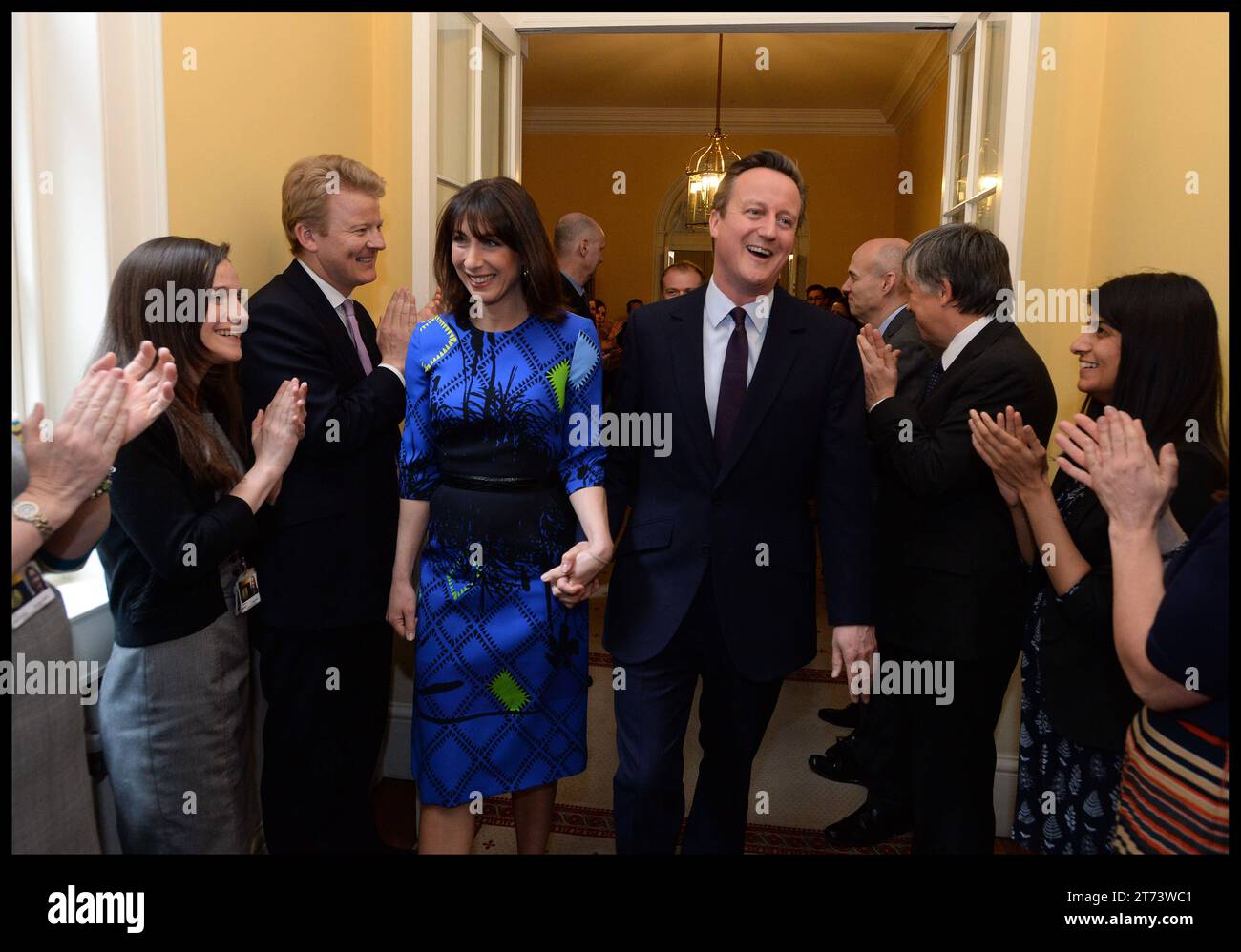 London, UK. 08th May, 2015. Image © Licensed to Parsons Media. 13/11/2023. London, United Kingdom. David Cameron appointed Foreign Secretary. 08/05/2015. LONDON, United Kingdom. The Prime Minister David Cameron with his Wife Samantha arrives in No10 Downing Street after seeing the Queen the morning he won the 2015 General Election Photo Picture by Credit: andrew parsons/Alamy Live News Stock Photo