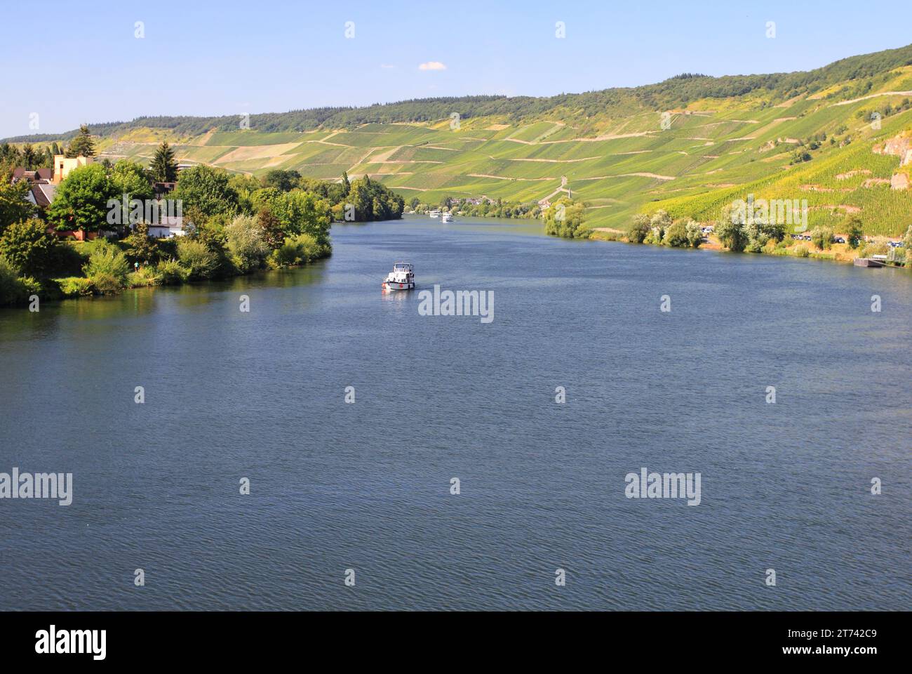 Bernkastel-Kues, is a town on the Middle Moselle, Germany Stock Photo