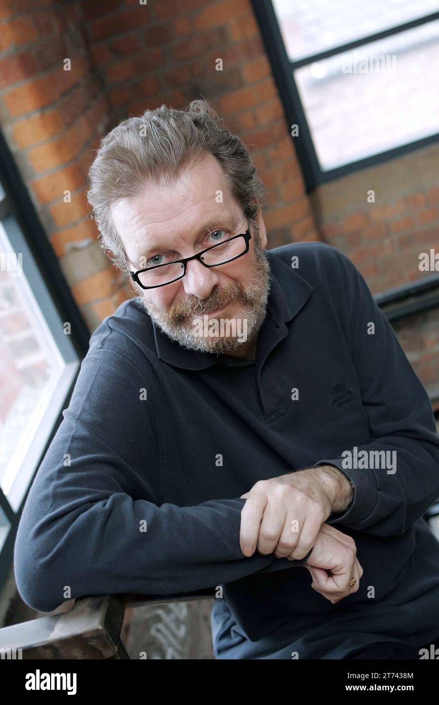 Tony Wilson or Anthony H Wilson, co founder of Factory Records and The Hacienda Nightclub, pictured before his death in 2007.  News Pic Paul Burrows Stock Photo