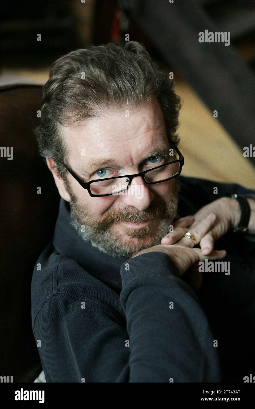 Tony Wilson or Anthony H Wilson, co founder of Factory Records and The Hacienda Nightclub, pictured before his death in 2007.  News Pic Paul Burrows Stock Photo