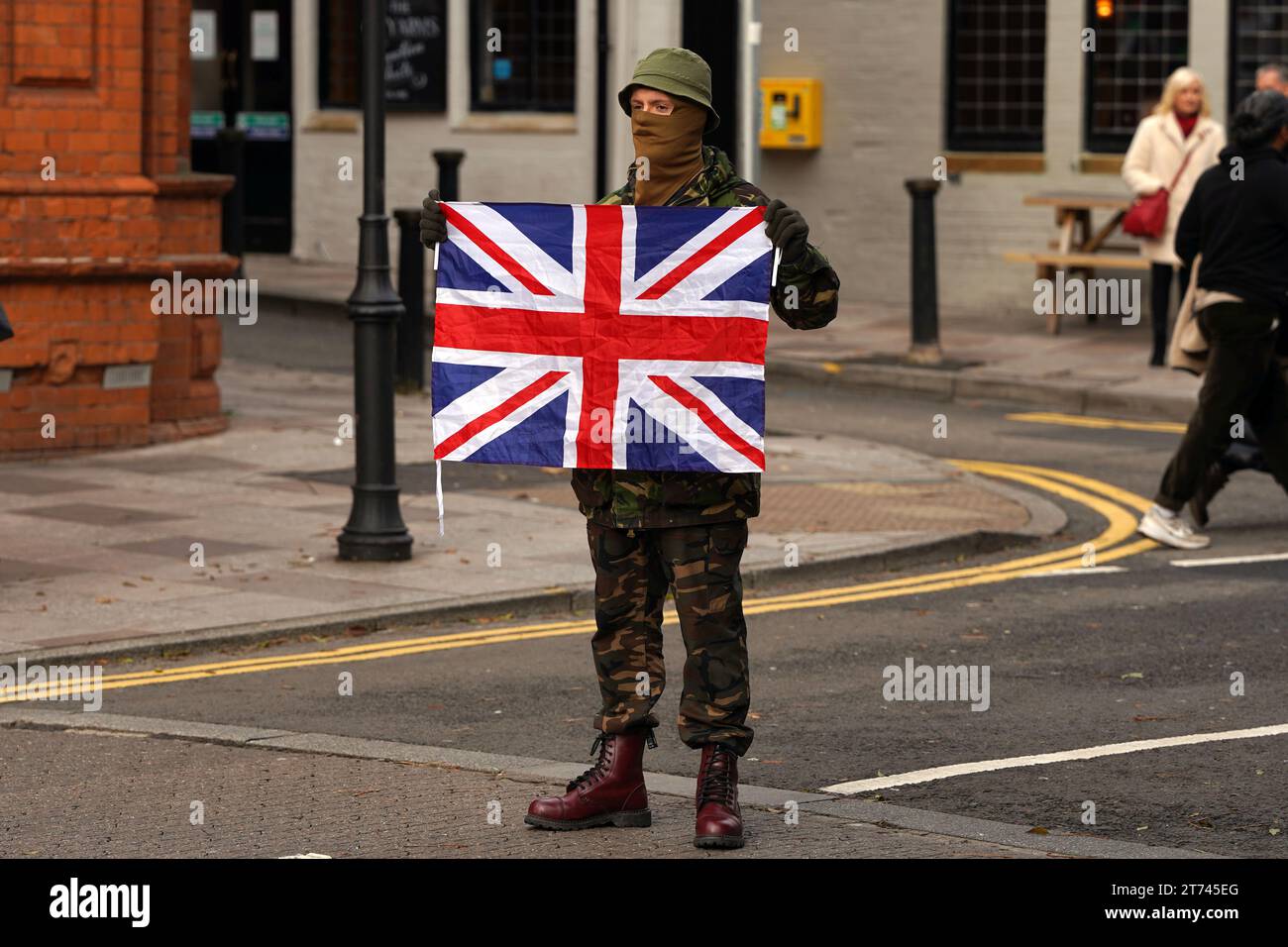 Counter Protest at the Pro Palestine March in Cardiff City Centre