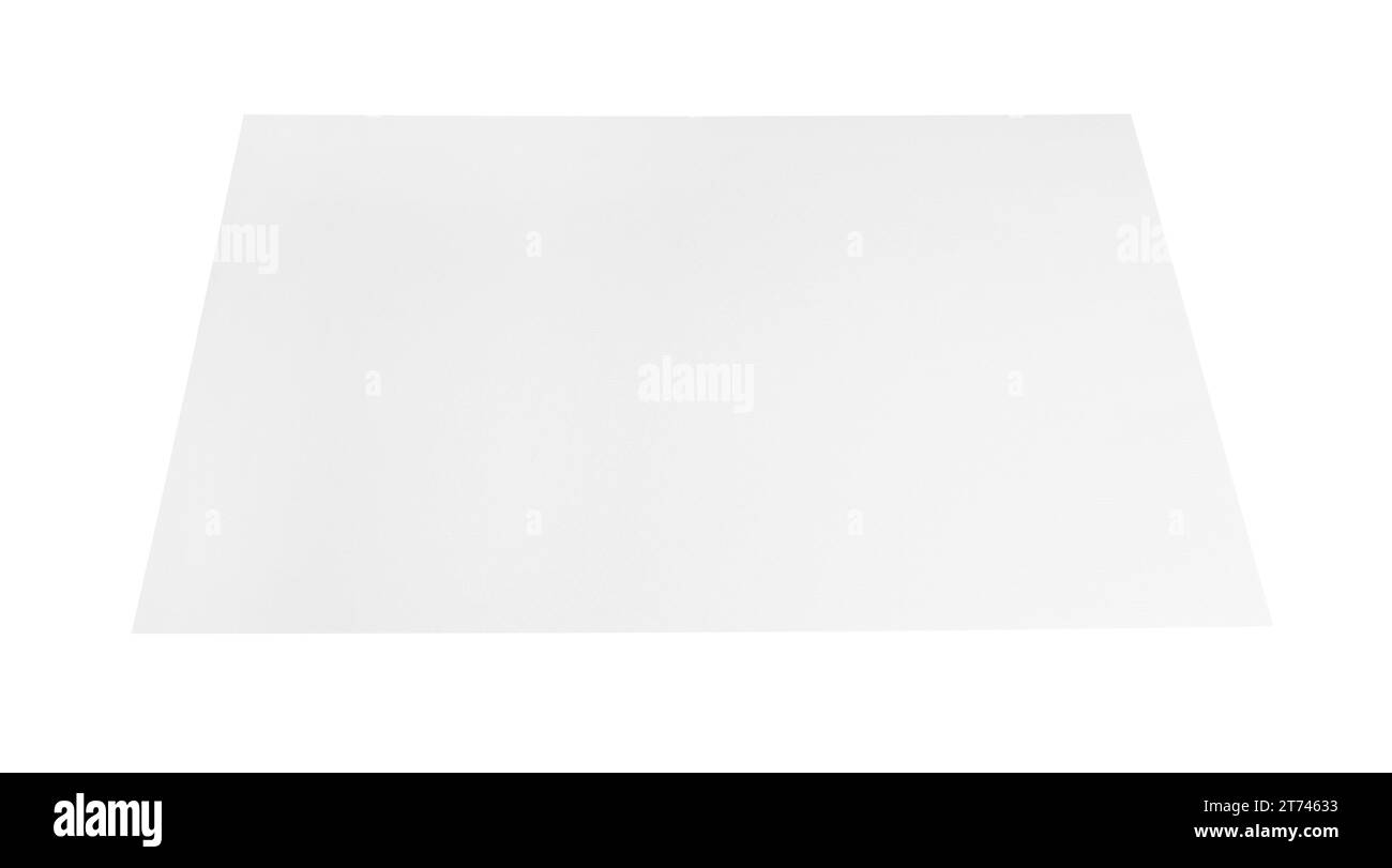 Sheet of parchment paper isolated on white Stock Photo Alamy