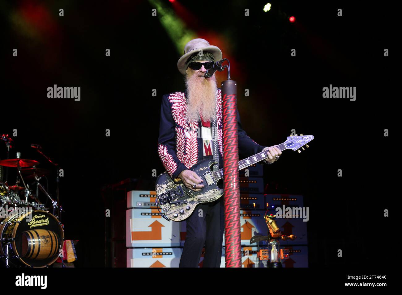 Zz Top In Concert Stock Photo Alamy