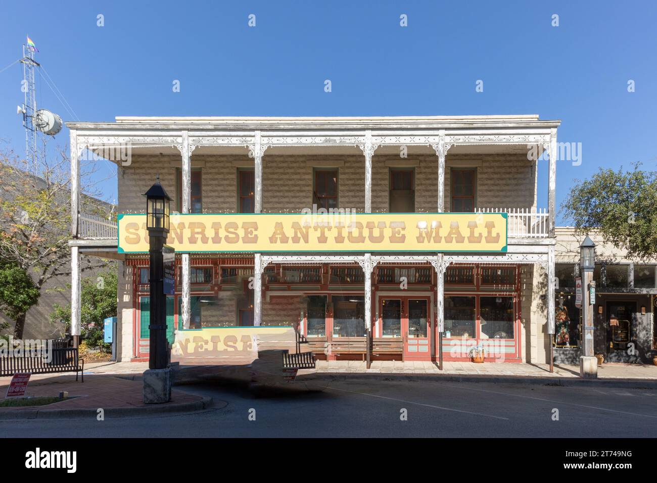 Kerrville, USA November 1, 2023 old historic western house with