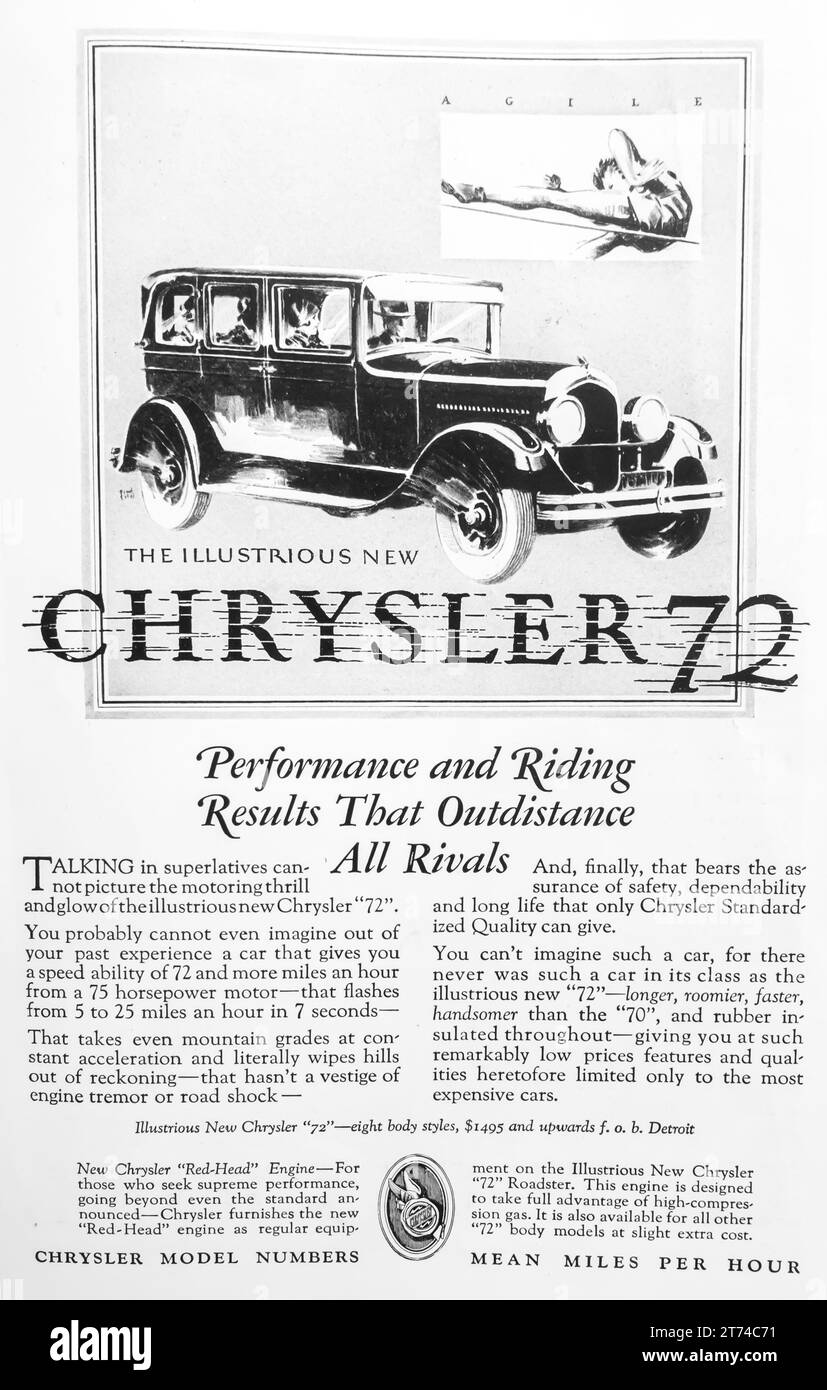 Auto 1920s ads hires stock photography and images Alamy