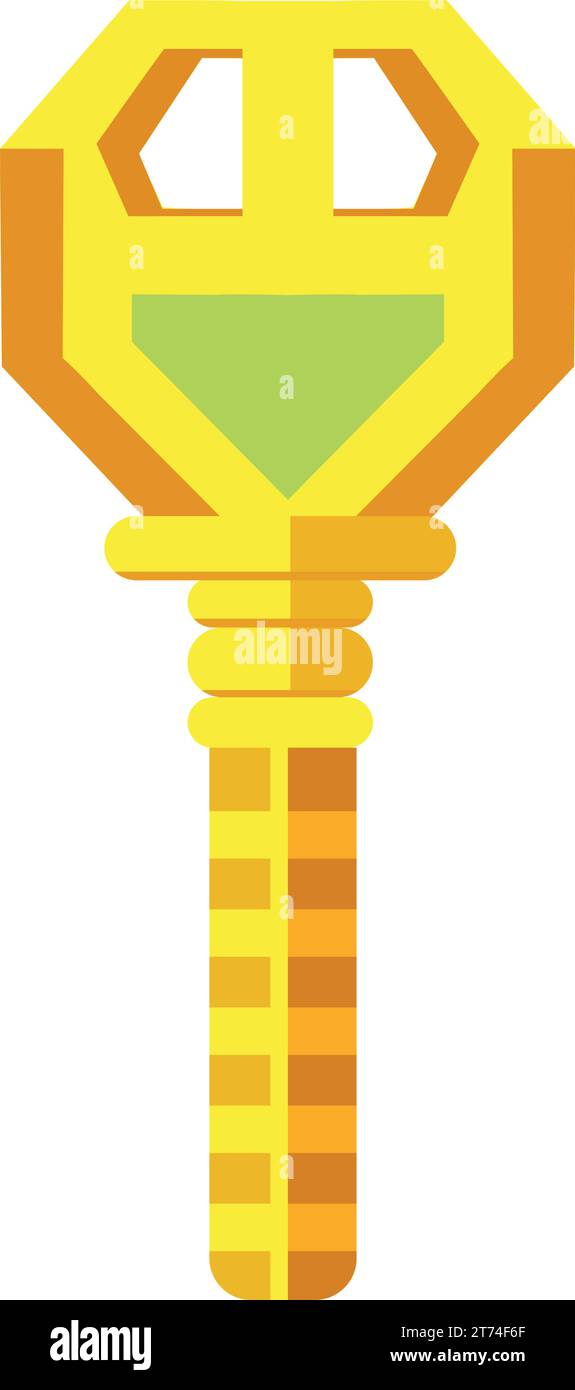 key video game golden icon Stock Vector Image & Art - Alamy