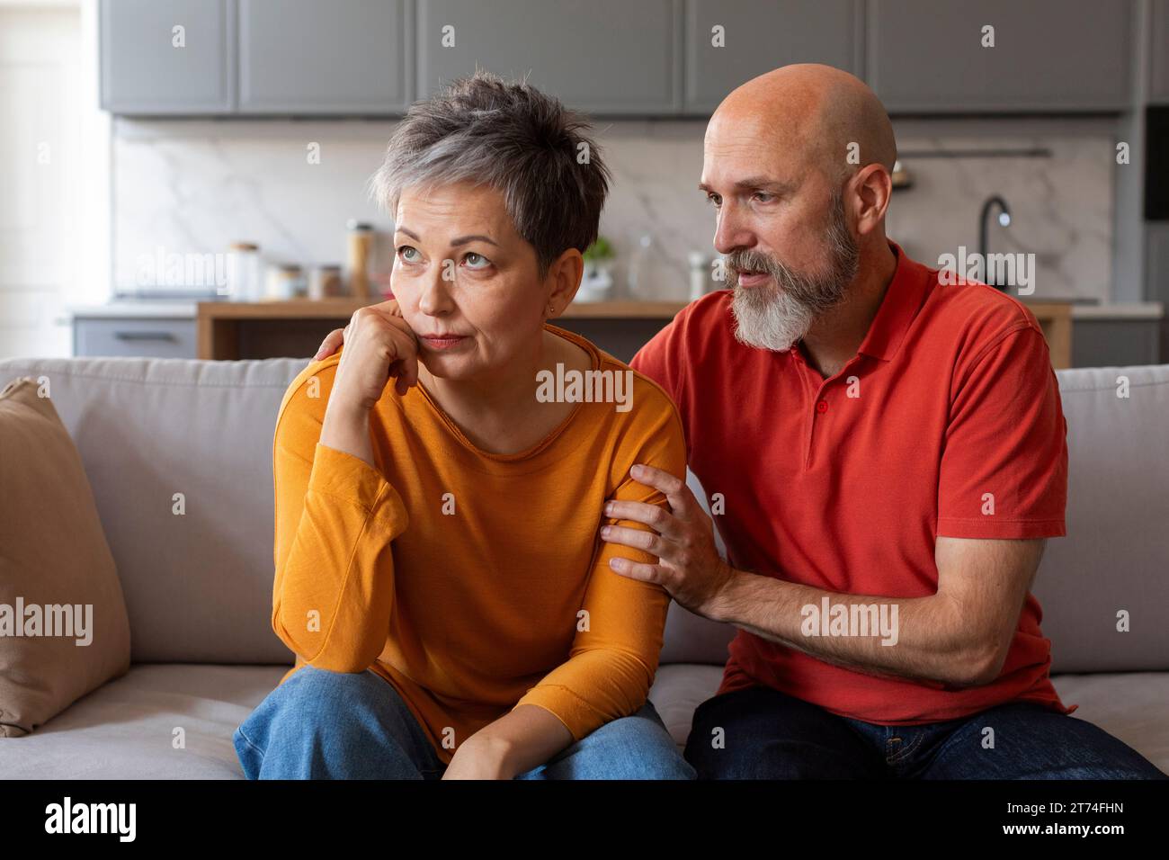 Caring for elderly stress hi-res stock photography and images - Alamy