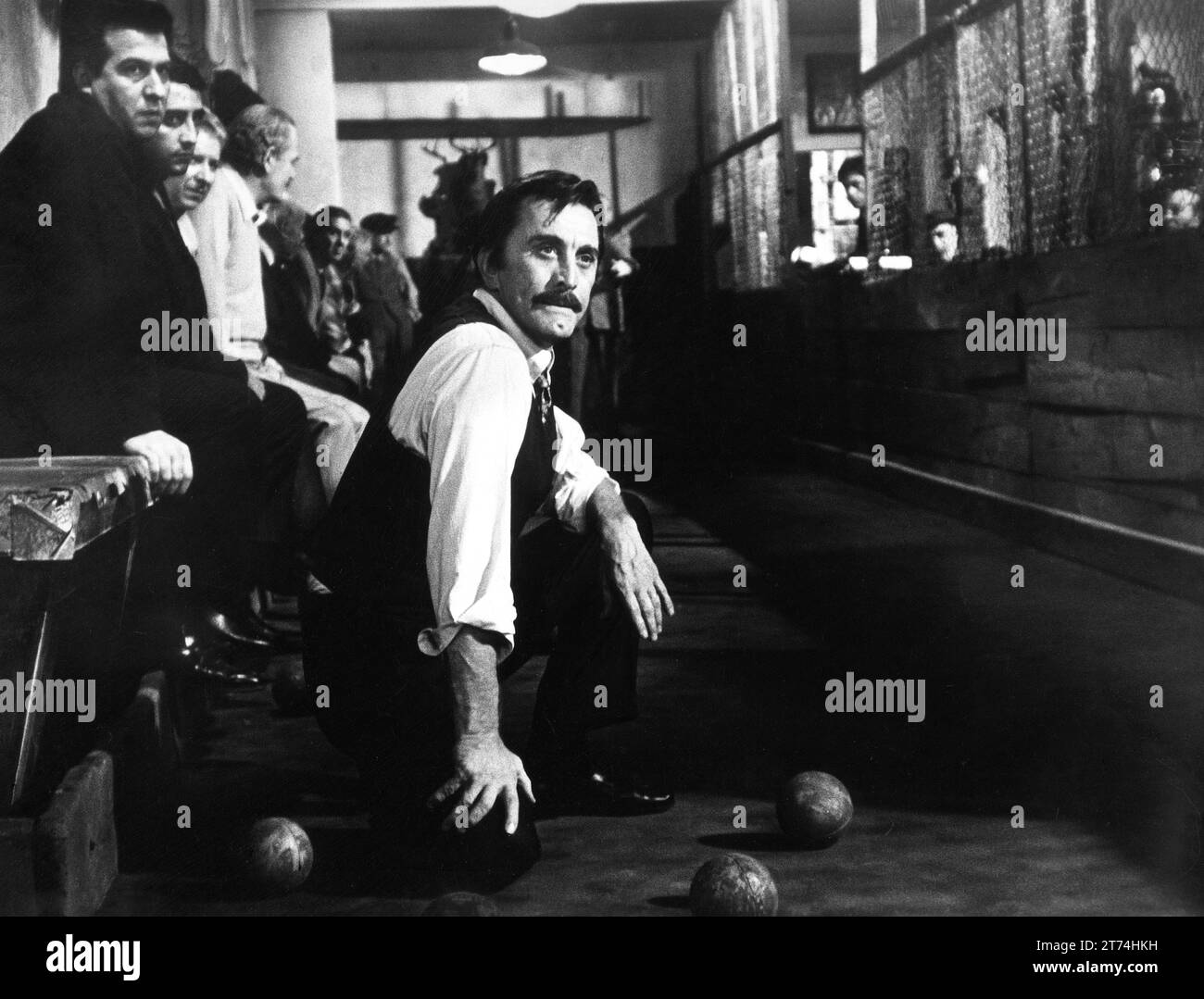 Kirk Douglas, on-set of the film, 'The Brotherhood', Paramount Pictures, 1968 Stock Photo