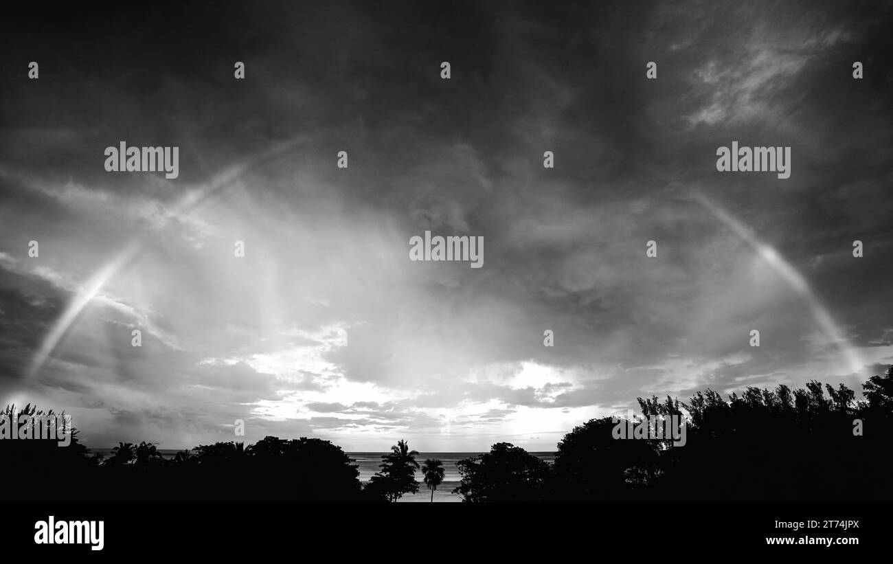 Beautiful rainbows Black and White Stock Photos & Images - Alamy