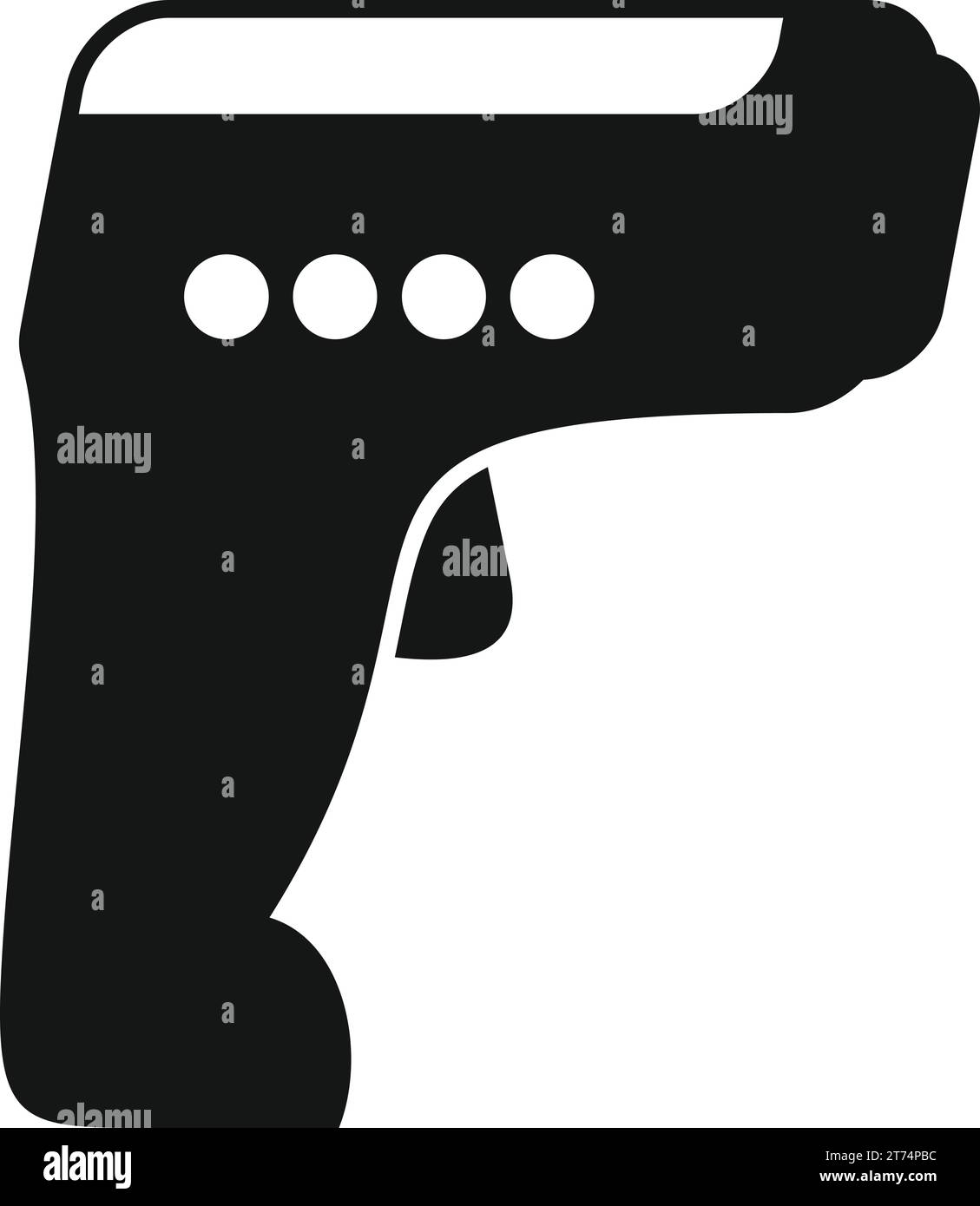 Device laser thermometer icon simple vector. Scan health. Contactless
