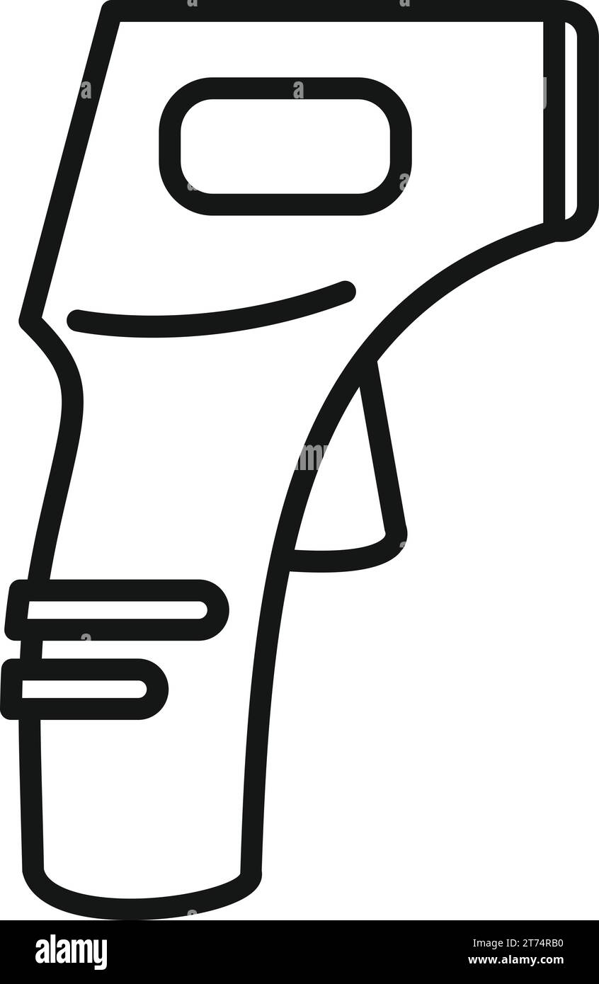 Scan temperature equipment icon outline vector. Tool scan. Test care ...