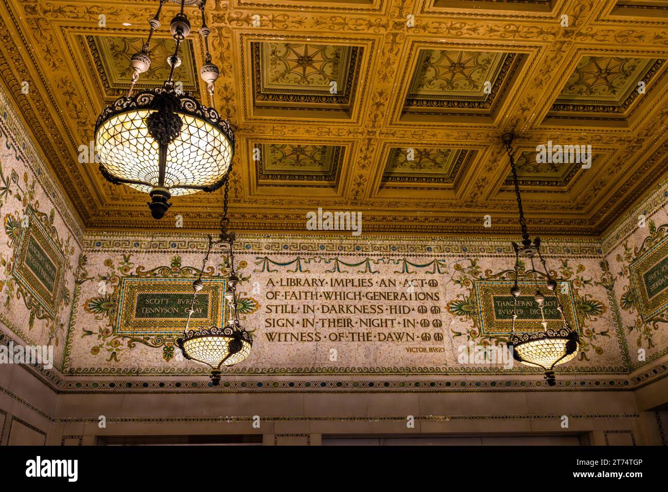 Chicago Cultural Center. Chicago, United States Stock Photo - Alamy