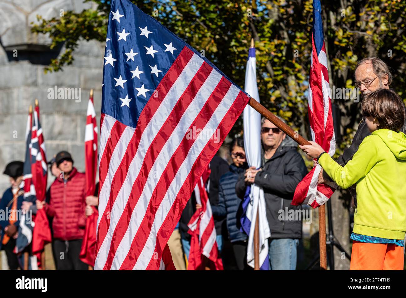 Acton's annual ceremony held in Acton Center in front of Town Hall