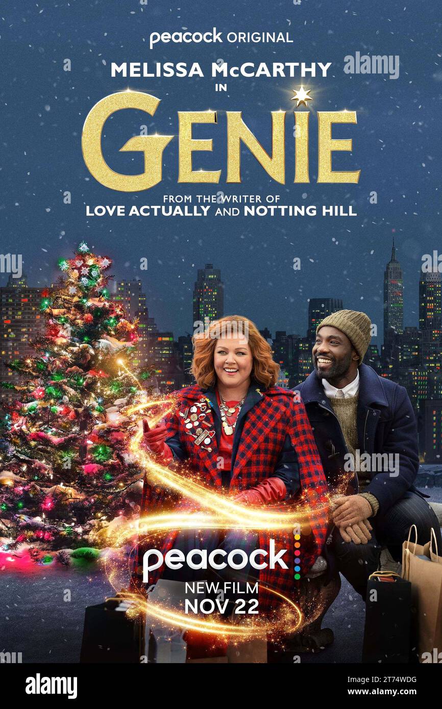 Genie film poster  Melissa McCarthy & Paapa Essiedu Stock Photo