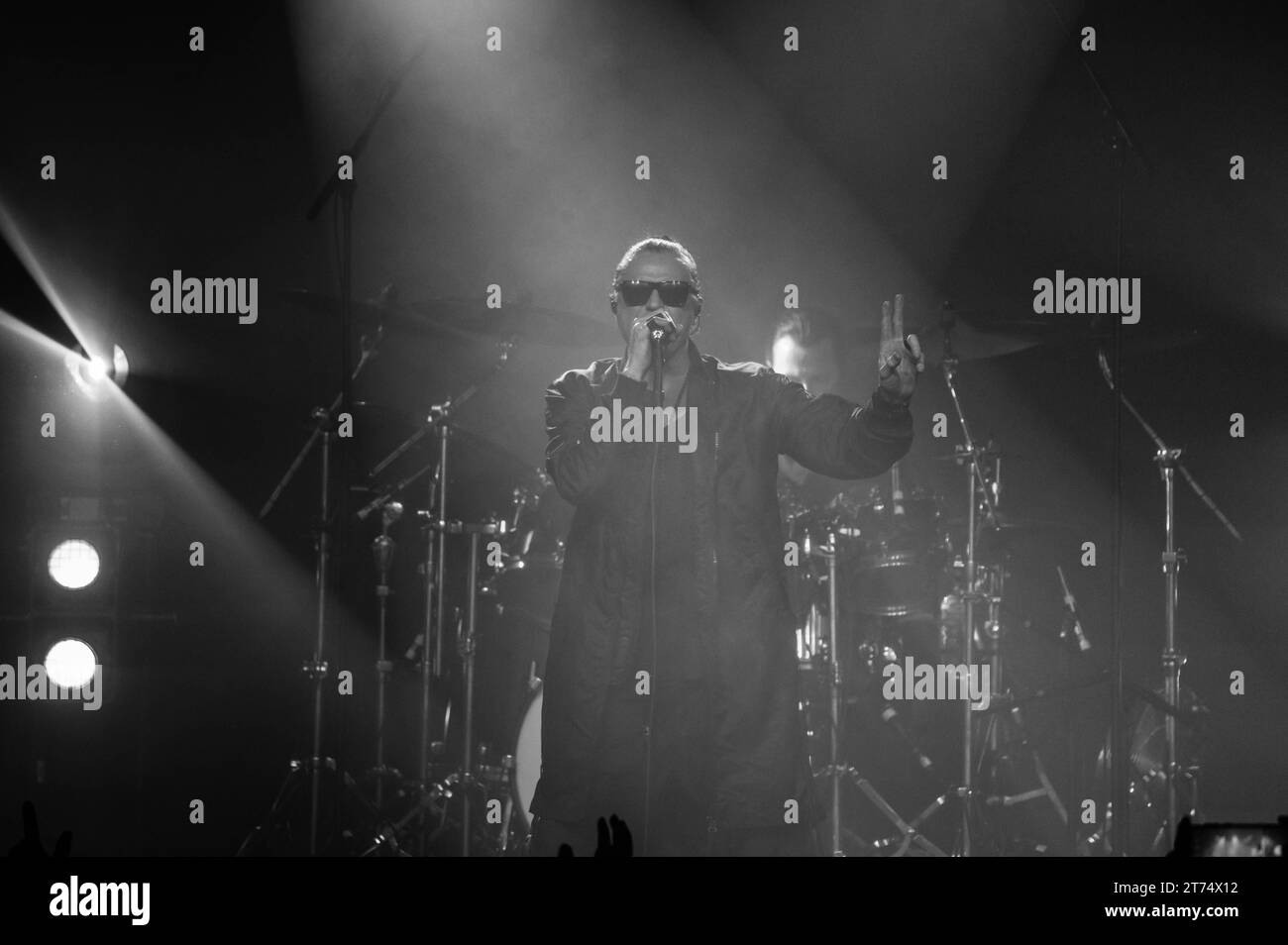 Glasgow, Scotland, UK. 12th Nov, 2023. Photographs of Ian Astbury of Death Cult performing at Barrowland Glasgow on the 12th November 2023 Credit: Glasgow Green at Winter Time/Alamy Live News Stock Photo
