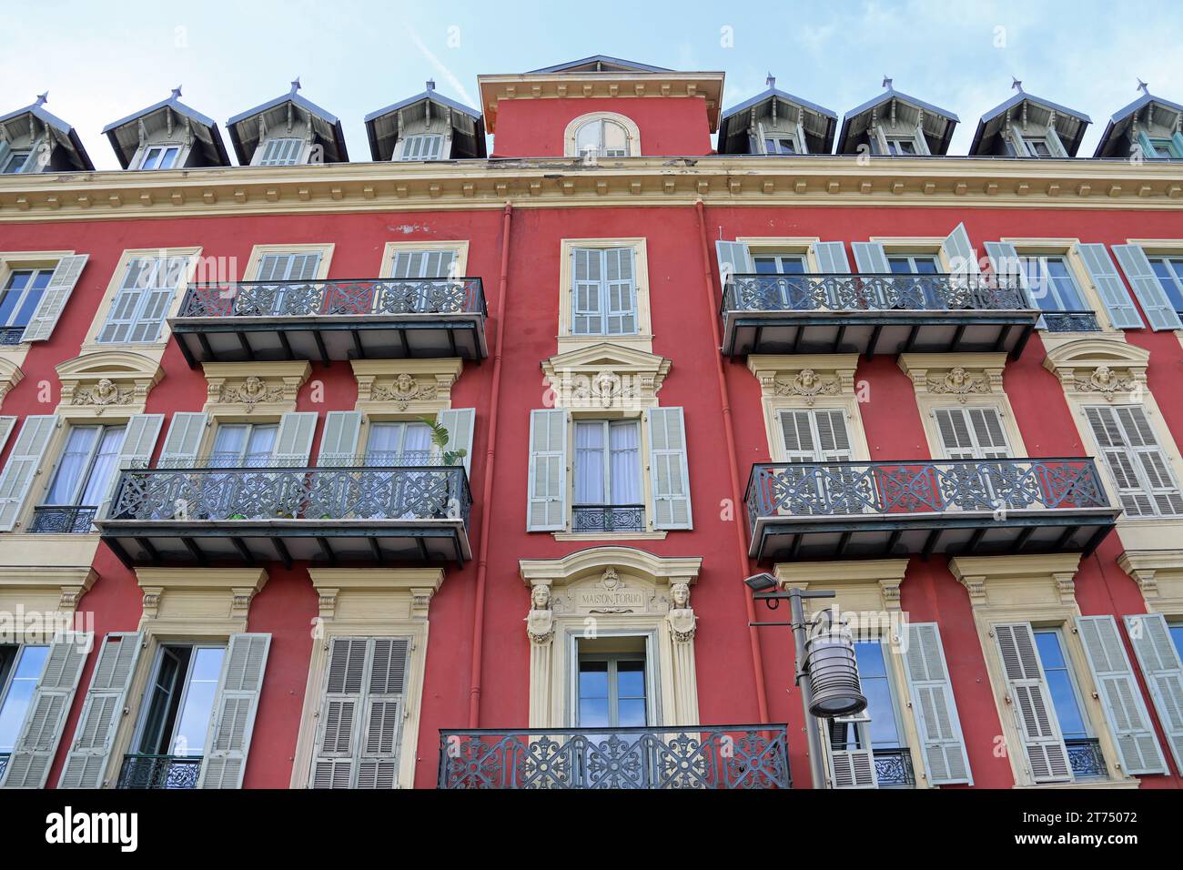 Maison Tordo in the Port Lympia district of Nice Stock Photo