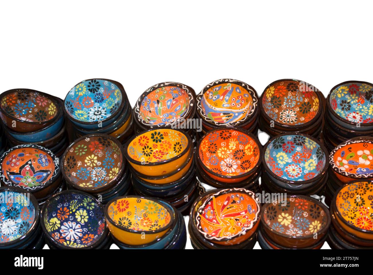 Traditional turkish stye bowls plates Souvenirs from Turkey Stock Photo ...