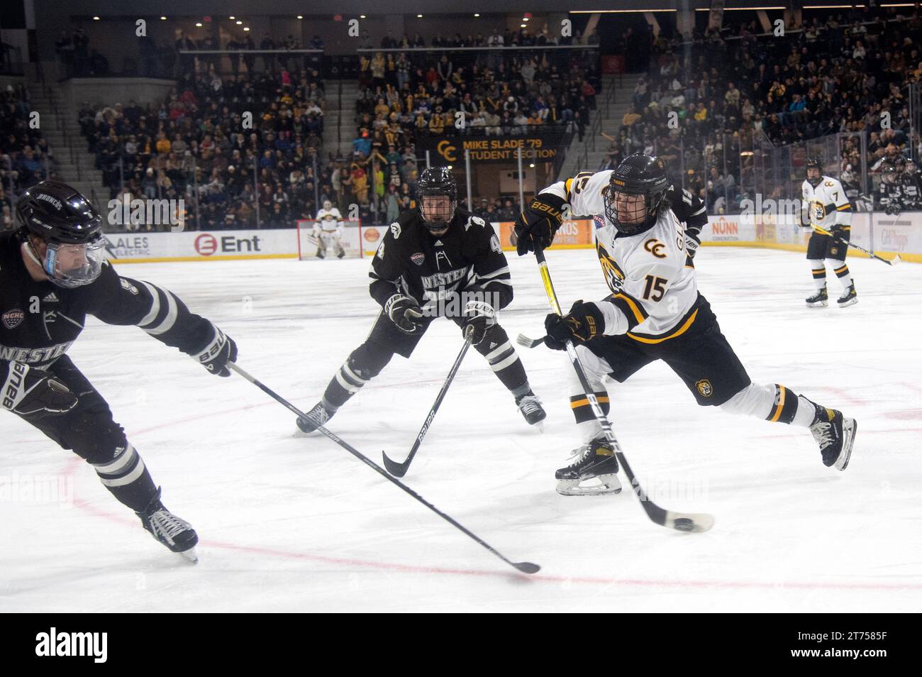 Colorado College ice hockey team plays in Robson Arena on the campus of