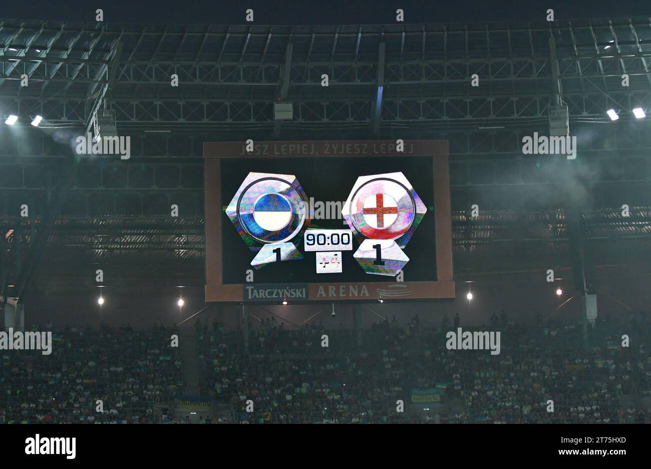 Wroclaw, Poland September 9, 2023 Final score of the UEFA EURO 2024