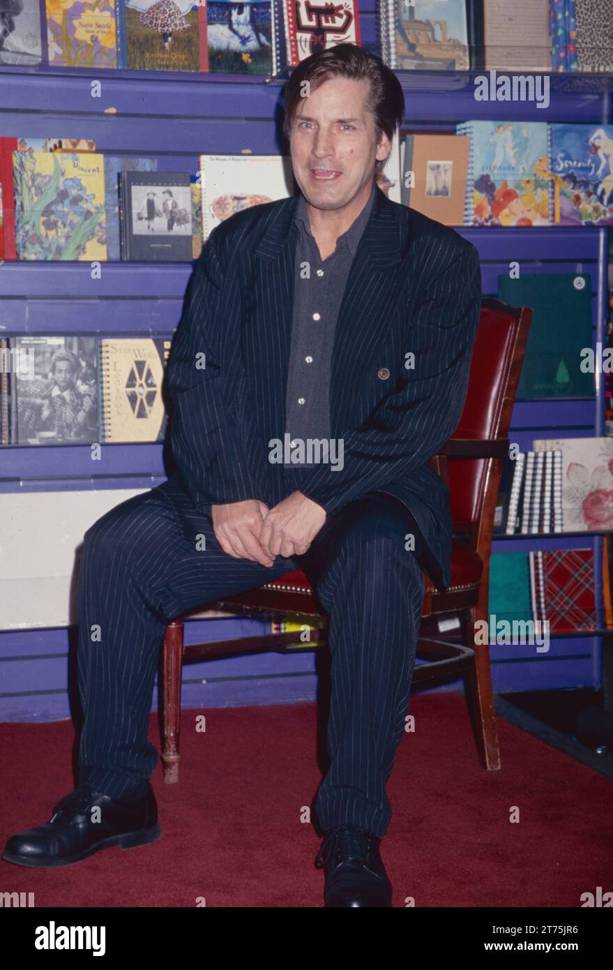 Joe Dallesandro signing 'Little Joe Superstar: The Films of Joe Dallesandro' at Tower Books in New York City on October 14, 1998.  Photo Credit: Henry McGee/MediaPunch Stock Photo