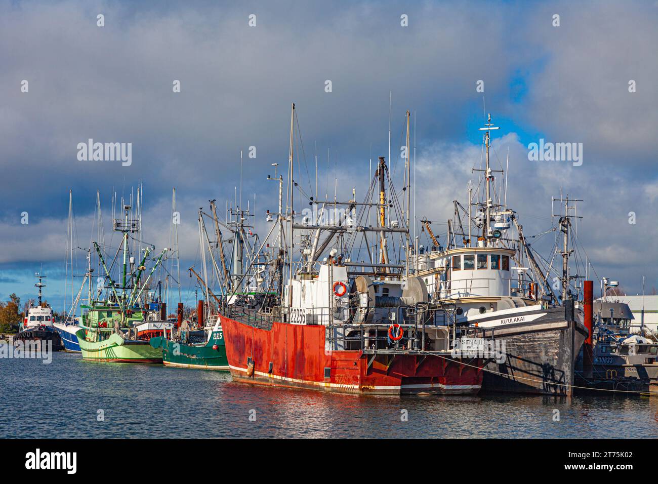 Commercial fishing vessels in Steveston Harbour British Columbia Canada Stock Photo