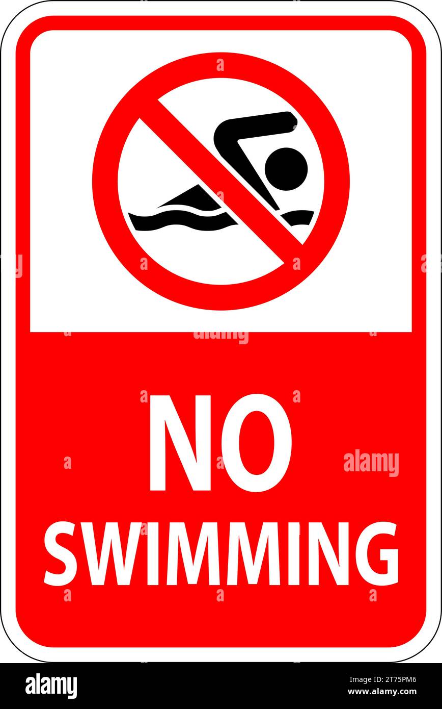 No swimming Sign Stock Vector Image & Art Alamy