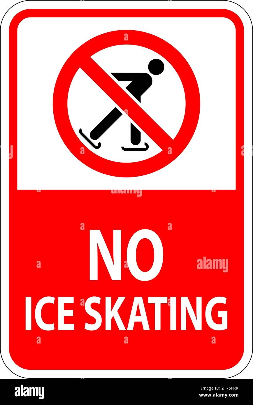 No Ice skating Sign Stock Vector Image & Art Alamy