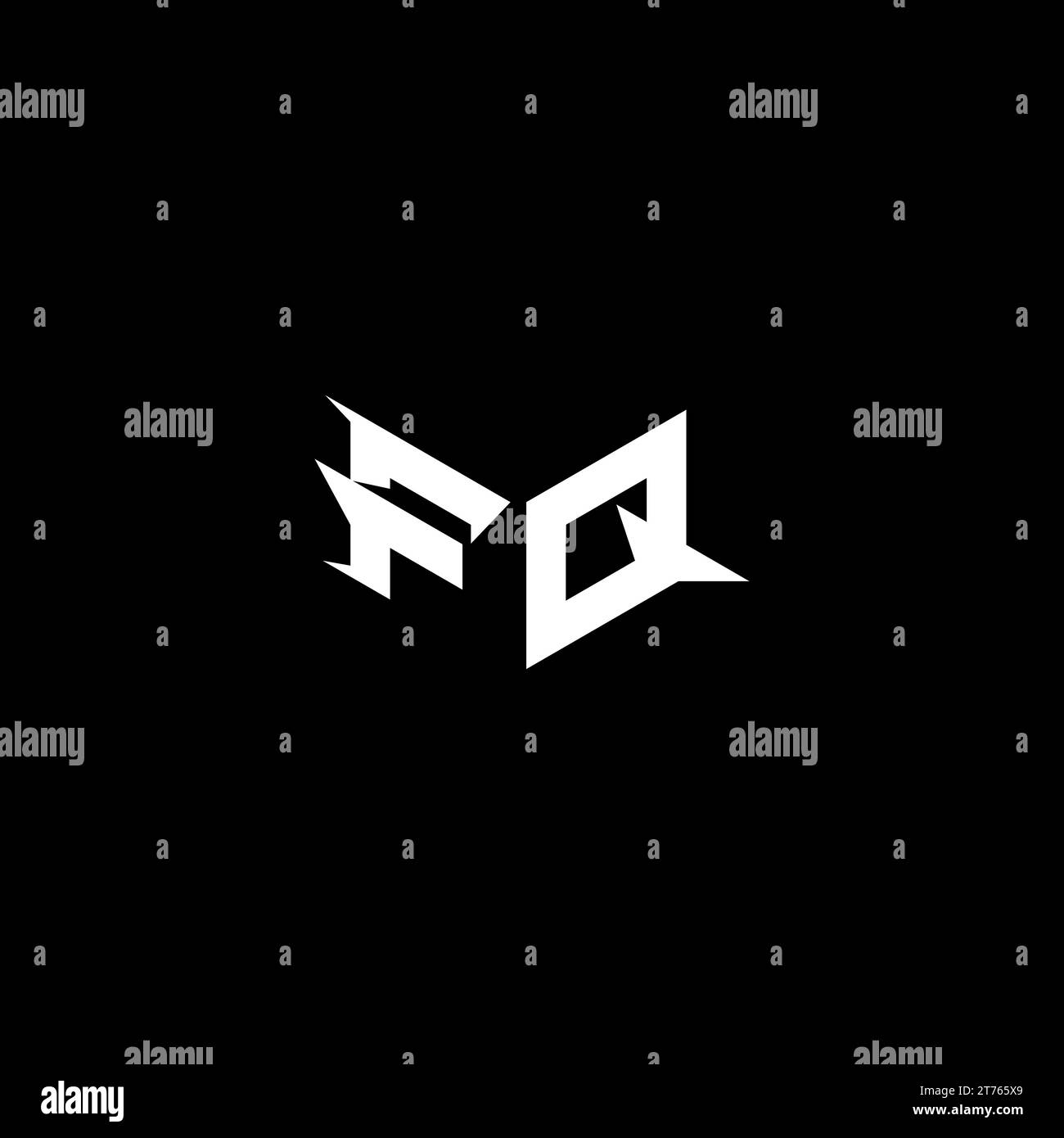 Fq gaming logo Black and White Stock Photos & Images Alamy