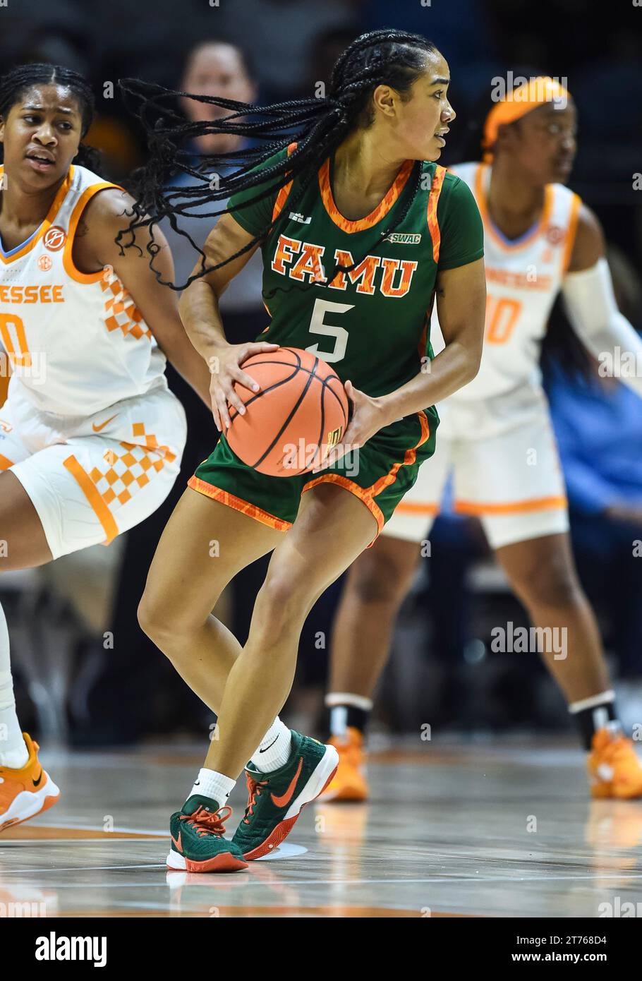 KNOXVILLE, TN - NOVEMBER 07: Florida A&M Lady Rattlers guard Ahriahna ...