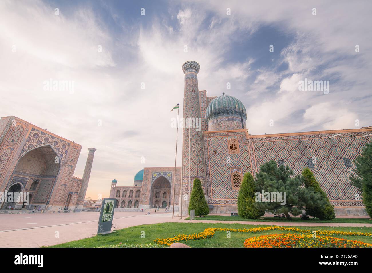 The Registan, the heart of the ancient city of Samarkand - Uzbekistan ...