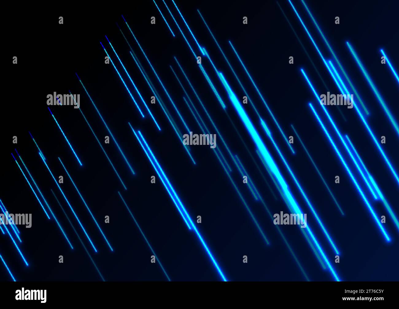 Dark blue glowing neon laser lines abstract background. Vector ...
