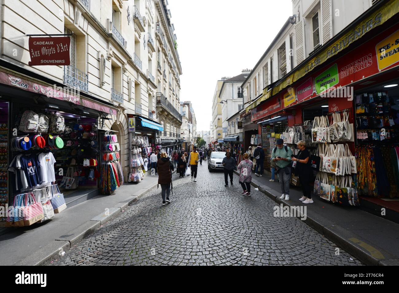 Souvenir shops in Montmartre, Paris, France. Stock Photo