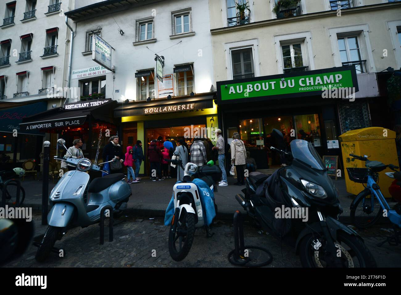 Boulangerie Alexine on Rue Lepic in Montmartre, Paris, France. Stock Photo